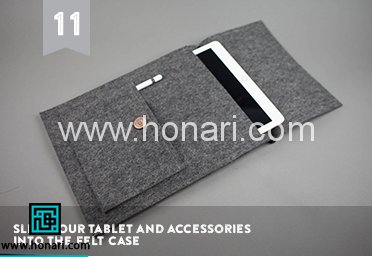 آموزش کیف تبلت نمدی 11