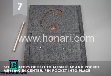 آموزش کیف تبلت نمدی 7