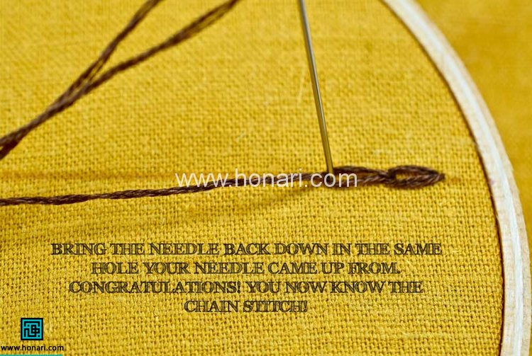 طرز دوخت زنجیره ای