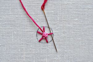 اموزش گلدوزی گل