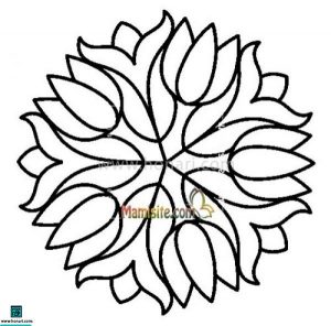 طرح نقاشی گل