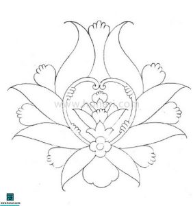 طرح گل سنتی