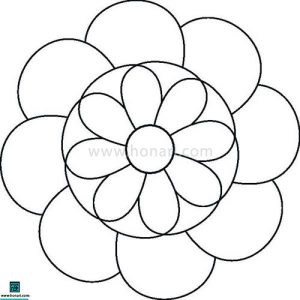 طرح برای نقاشی گل