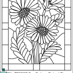 طرح نقاشی گل آفتابگردان