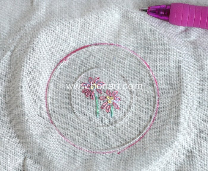 آموزش گلدوزی روی دکمه