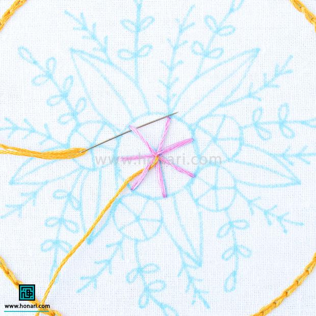 گلدوزی مدل عنکبوتی