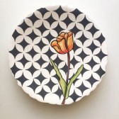 نمونه‌کار آموزش نقاشی روی سفال و کاشی با رنگ لعاب سرد