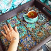 نمونه‌کار آموزش نقاشی روی کاشی