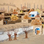 نمونه‌کار آموزش نقاشی روی کاهگل