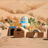 نمونه‌کار آموزش نقاشی روی کاهگل