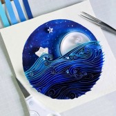 نمونه‌کار آموزش ملیله کاغذی (کوئیلینگ)