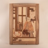 نمونه‌کار آموزش معرق چوب