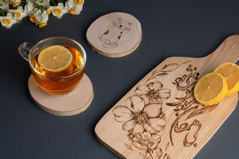 آموزش سوخته نگاری روی چوب