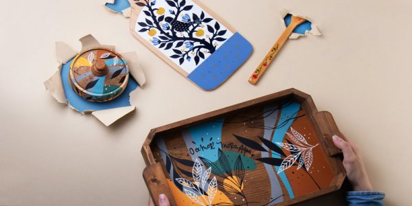 آموزش نقاشی روی چوب