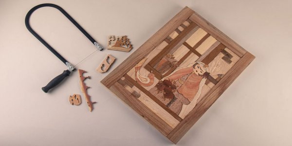 آموزش معرق چوب