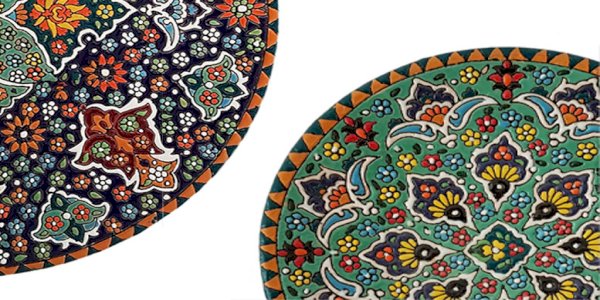 آموزش مینا کاری روی سفال