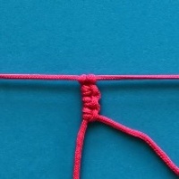 جلسه چهارم : آموزش گره قلابی دوتایی برعکس و گره ترکیبی چکاوکی و قلابی