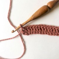 جلسه ششم:آموزش بافت پایه دوبل یا پایه بلند(double crochet)