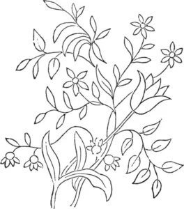 پترن گلدوزی گل