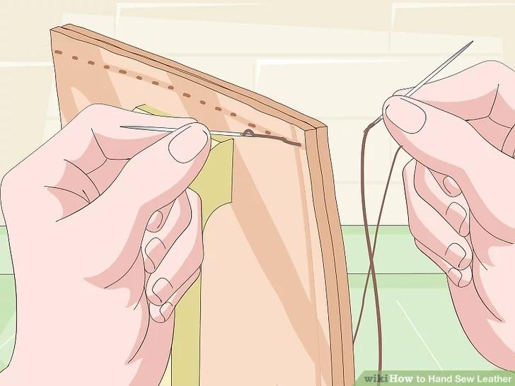 محکم کردن دوخت چرم