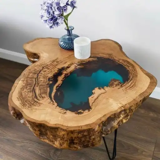 میز با رزین قشنگ