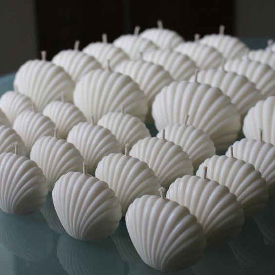 مدل شمع تزئینی طرح صدف