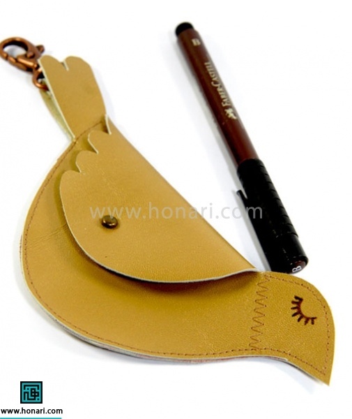 دوخت کیف پرنده چرمی
