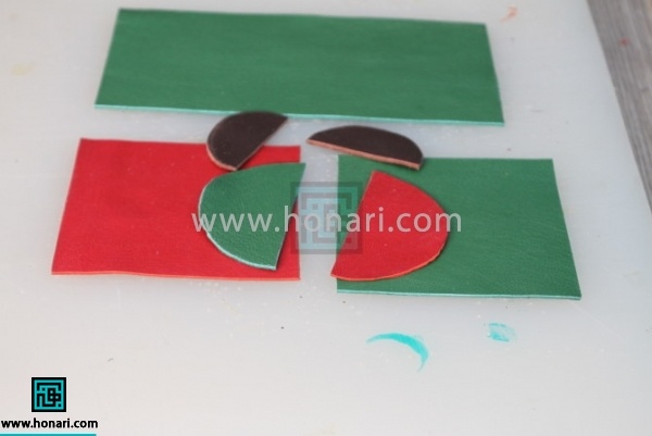 3.چرم های بریده شده به صورت زیر در خواهد امد.