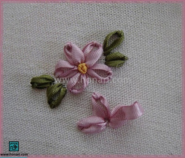 در این مرحله سوزن را از روی حلقه رد کرده و یک دوخت شلال میزنیم