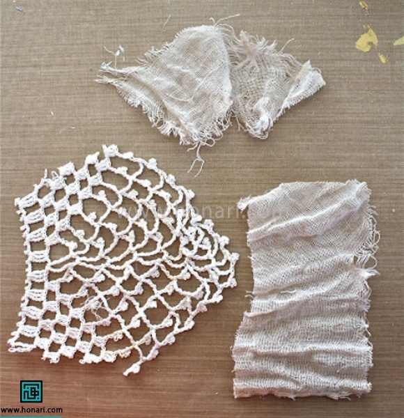 به چند تکه حریر و گیپور یا تور و یک مستطیل چوبی یا هر جنس دیگر نیاز دارید