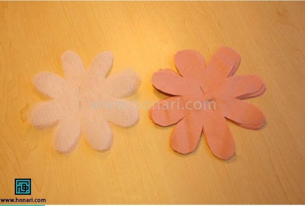 حالا چندین روبان و تور مدل گل دارید 