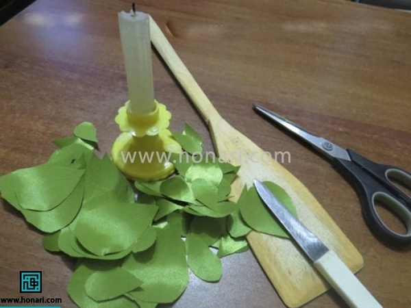 Ø±ÙÛ Ú©Ø§ØºØ° Ø´Ú©Ù Ø¨Ø±Ú¯ Ø¨Ú©Ø´ÛØ¯ Ù Ø¨Ù Ø¹ÙÙØ§Ù Ø§ÙÚ¯Ù Ø§Ø³ØªÙØ§Ø¯Ù Ú©ÙÛØ¯. Ø±ÙÛ Ø±ÙØ¨Ø§Ù 4 Ø³Ø§ÙØªÛ Ø§ÙÚ¯Ù Ø¨Ø±Ú¯ Ø±Ø§ Ø¨Ø²Ø§Ø±ÛØ¯ Ù Ø¨Ø¨Ø±ÛØ¯ 