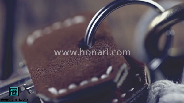 این هم دسته ی کلید ما با کاورهای چرمی 