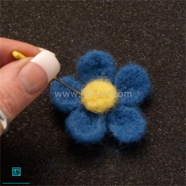 ÙØºØ² Ø²Ø±Ø¯ Ú¯Ù Ø±Ø§ Ø¨Ø± Ø±ÙÛ ÙØ³Ø· Ú¯Ù ( ÙÙØ·Ù Ø§Û Ú©Ù Ú¯ÙØ¨Ø±Ú¯ ÙØ§ Ø¨Ù ÙÙ ÙØªØµÙ Ø´Ø¯ÙØ¯) Ø¨Ø§ Ø³ÙØ²Ù Ø²ÙÛ ÙØ­Ú©Ù Ù Ø«Ø§Ø¨Øª Ú©ÙÛØ¯. 