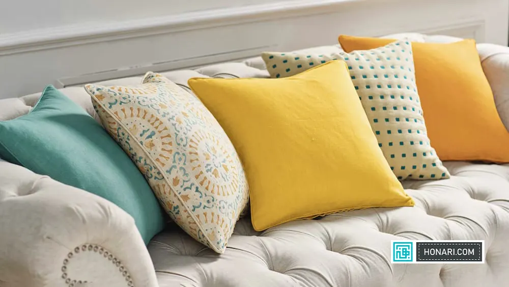 انواع کوسن مبل بر اساس شکل