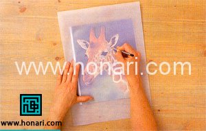 آموزش کشیدن نقاشی زرافه روی تیشرت