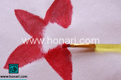 آموزش نقاشی روی کیف