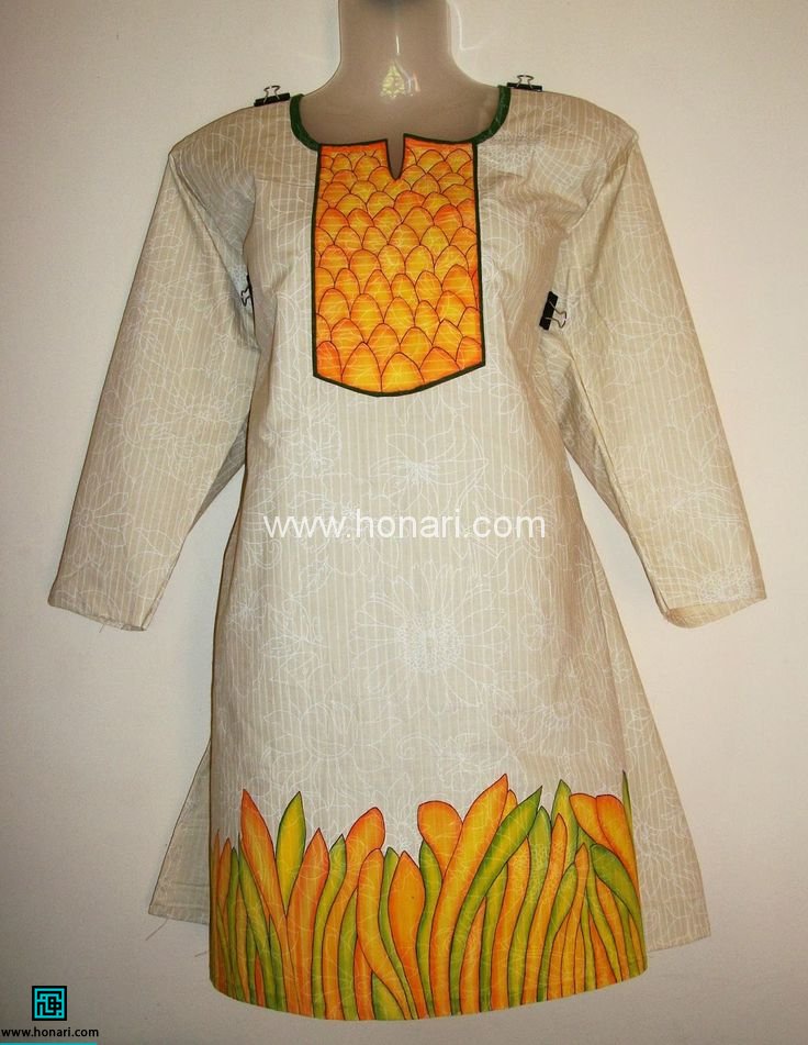 نقاشی روی مانتو