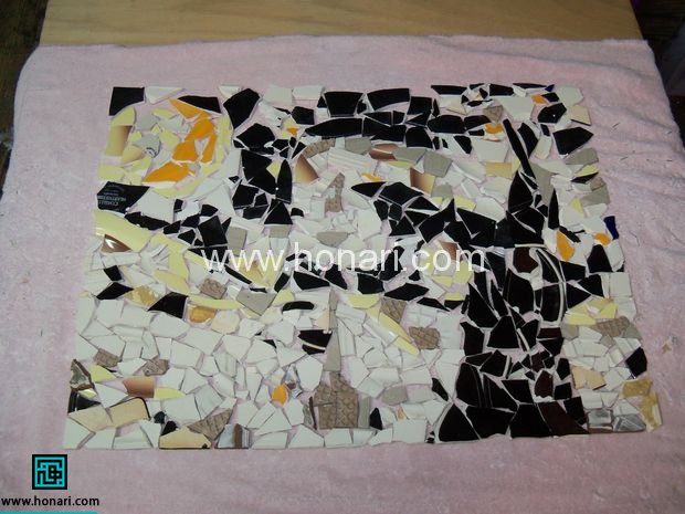 میز معرق کاشی شب پر ستاره