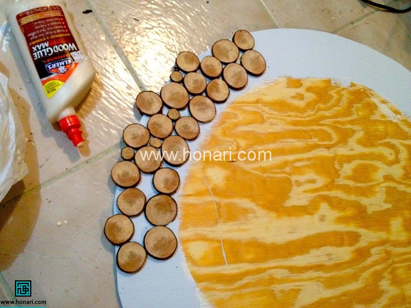 قاب آینه چوبی