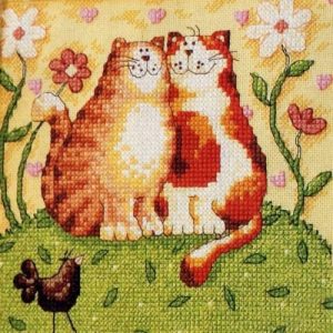 طرح شماره دوزی گربه