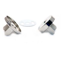 دکمه آهن ربایی کاسه ای نقره ای درشت