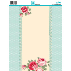 کاغذ دکوپاژ طرح گل سایز A4 کد 6164