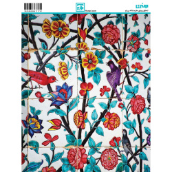 کاغذ دکوپاژ طرح گل و پرنده سایز A4 کد 6172