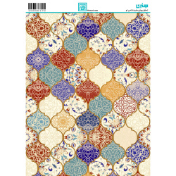 کاغذ دکوپاژ طرح اسلیمی سایز A4 کد 6175