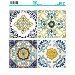 کاغذ دکوپاژ طرح اسلیمی سایز A4 کد 6176