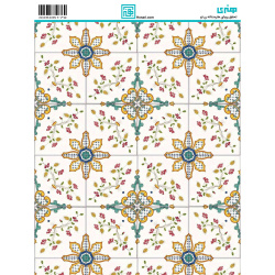 کاغذ دکوپاژ طرح اسلیمی سایز A4 کد 6179