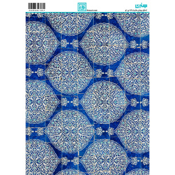 کاغذ دکوپاژ طرح اسلیمی سایز A4 کد 6187