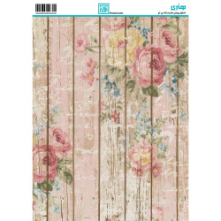 کاغذ دکوپاژ طرح گل سایز A4 کد 6253