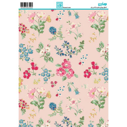 کاغذ دکوپاژ طرح گل سایز A4 کد 6269
